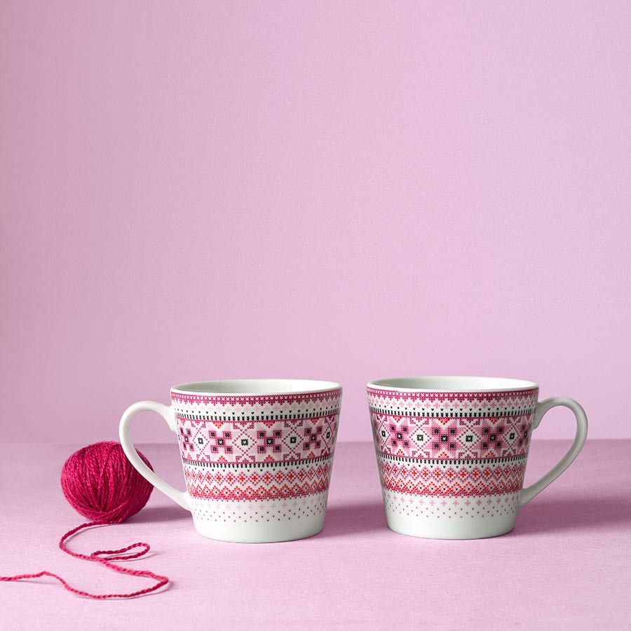 Porsgrunds Porselænsfabrik Ingrid Krus 40cl Rosa 2pk