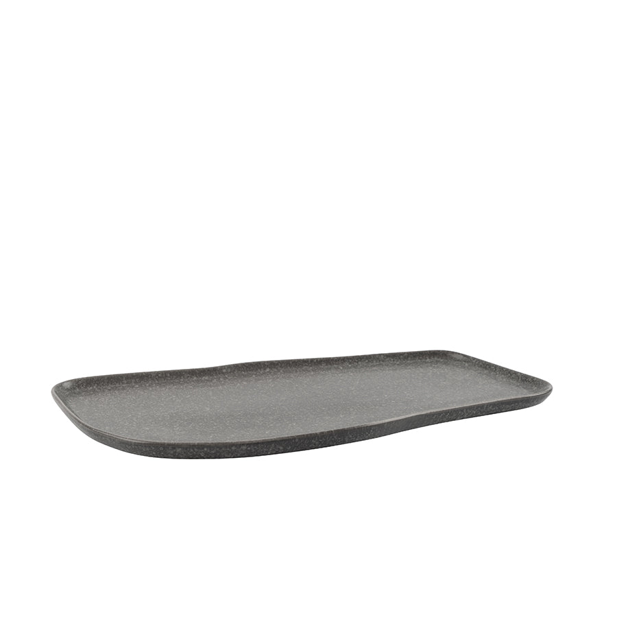 Porsgrunds Porselænsfabrik Natur Organisk fat 30x16cm Mørk Granitt