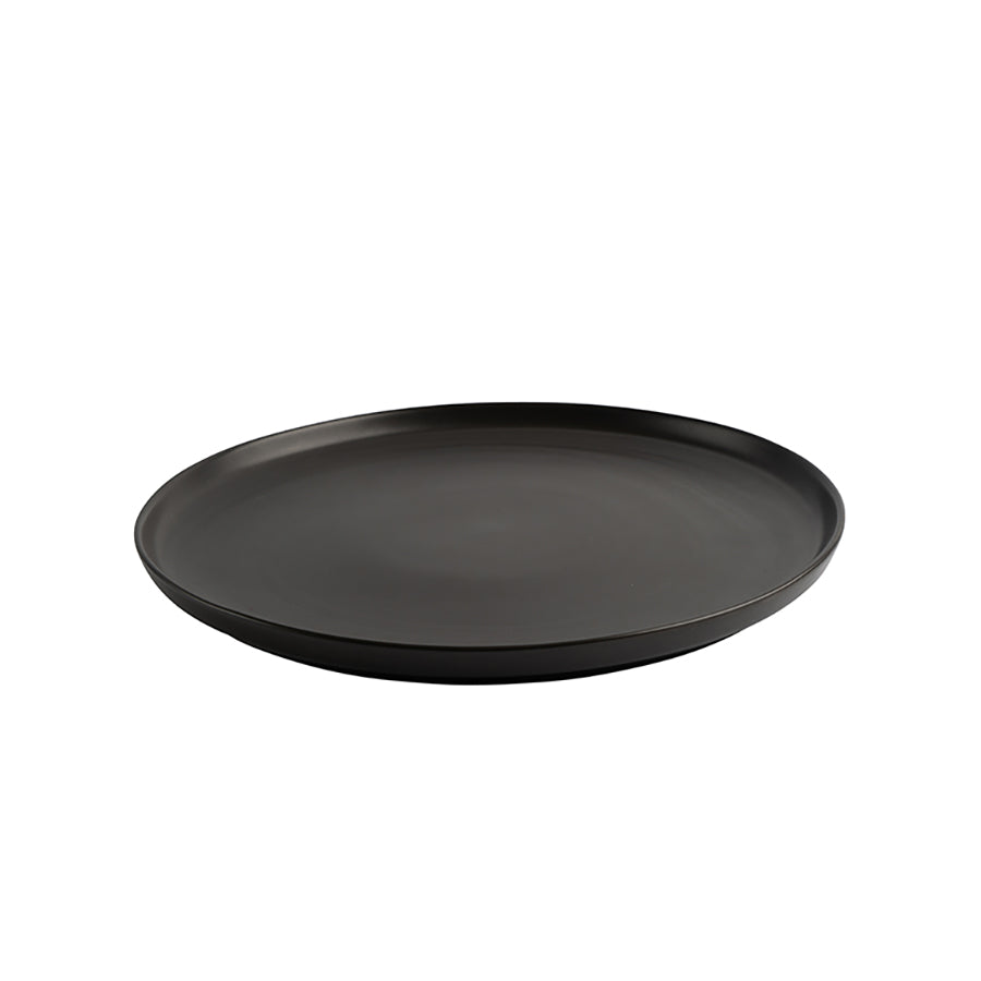 Porsgrunds Porselænsfabrik Natur Tallerken m/Kant 25cm Matt Sort