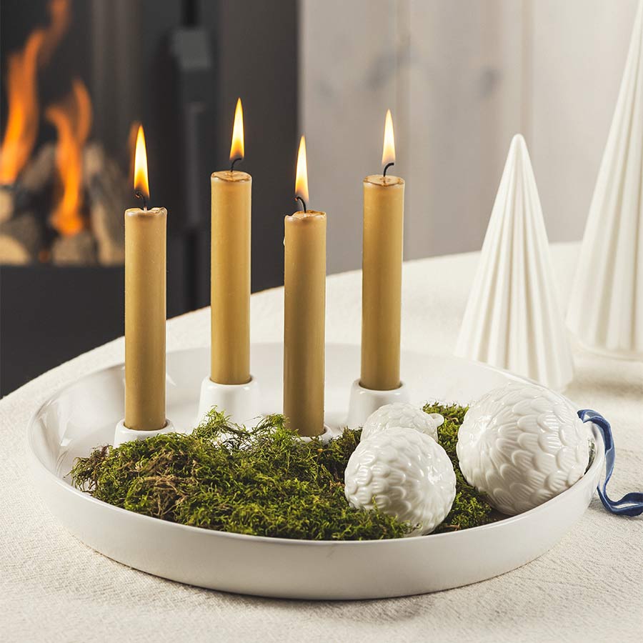 Porsgrunds Porselænsfabrik Nordic Light Adventsstake Rund 30cm