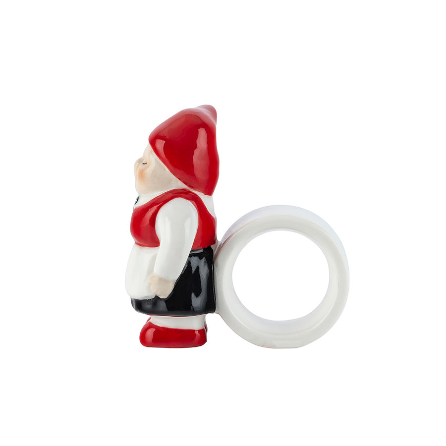 Porsgrunds Porselænsfabrik Nisse Serviettring Nissekone 6,7x4x7,8 cm