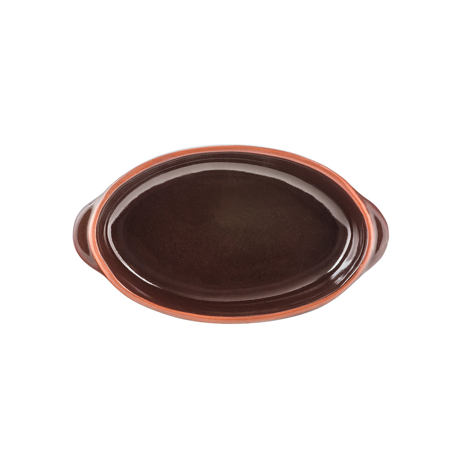 Porsgrunds Porselænsfabrik Terra Oval Form 24,5cm Bordeaux