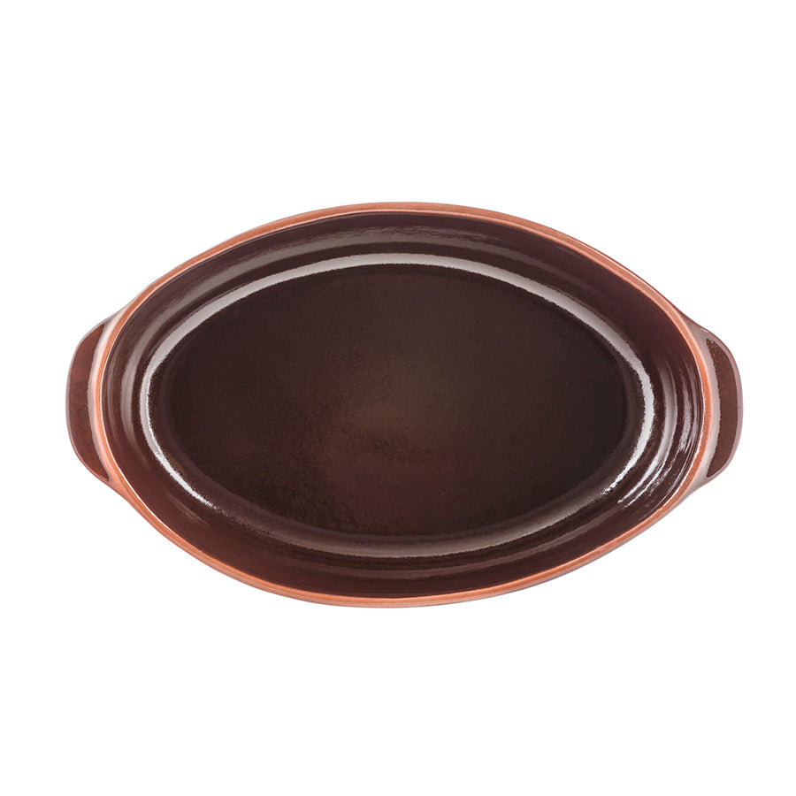 Porsgrunds Porselænsfabrik Terra Oval Form 30cm Bordeaux