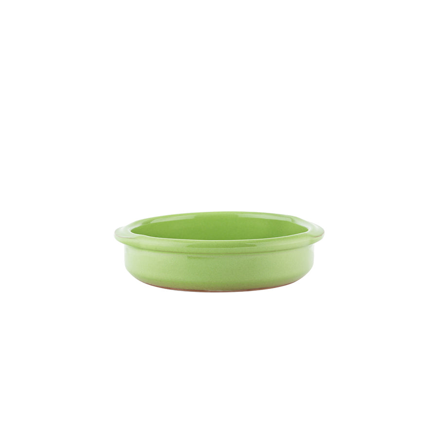 Porsgrunds Porselænsfabrik Terra Tapasform 12cm Pistacho, varmebestandig terrakottaform i mild pistasjfarge, perfekt til servering av småretter og tapas.