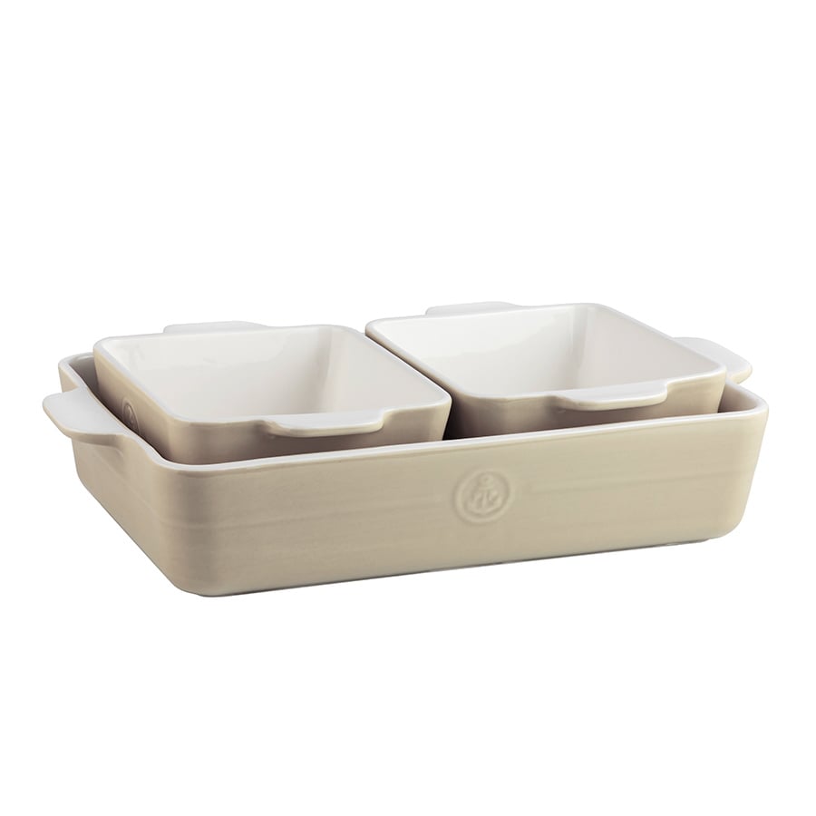 Porsgrunds Porselænsfabrik Ildfast Sett 3pk 33cm + 16cm Beige