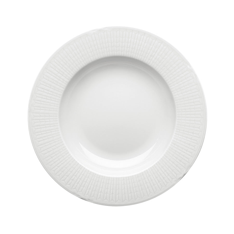 Rörstrand Swedish Grace Snø Dyp Tallerken 25cm Hvit