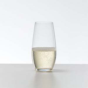 Riedel champagneglass med musserende vin og bobler, perfekt for feiringer.