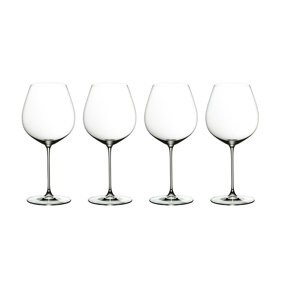 Riedel Vinglass Veritas Pinot Noir 4pk, elegante vinglass designet for å fremheve aromaene i rødvin.