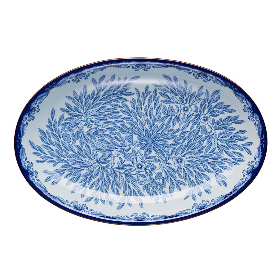 OSTINDIA FLORIS OVALT SERV.FAT 33X22CM