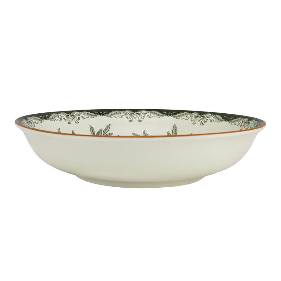 OSTINDIA FLORIS DYP TALLERKEN 22CM GRØNN