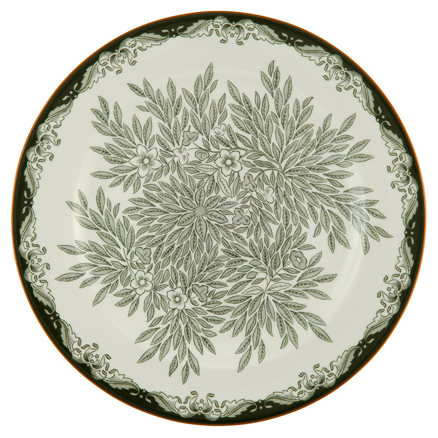 OSTINDIA FLORIS TALLERKEN 27CM GRØNN