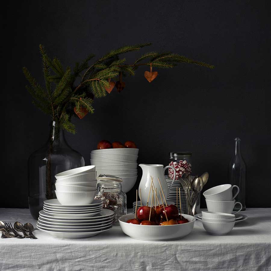 Rörstrand Swedish Grace Snø Dyp Tallerken 19cm Hvit