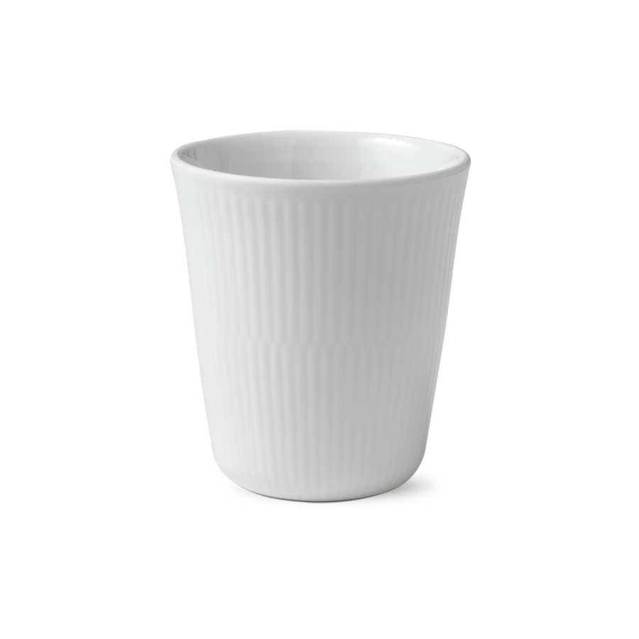 Royal Copenhagen Hvit Riflet Termokopp 29cl