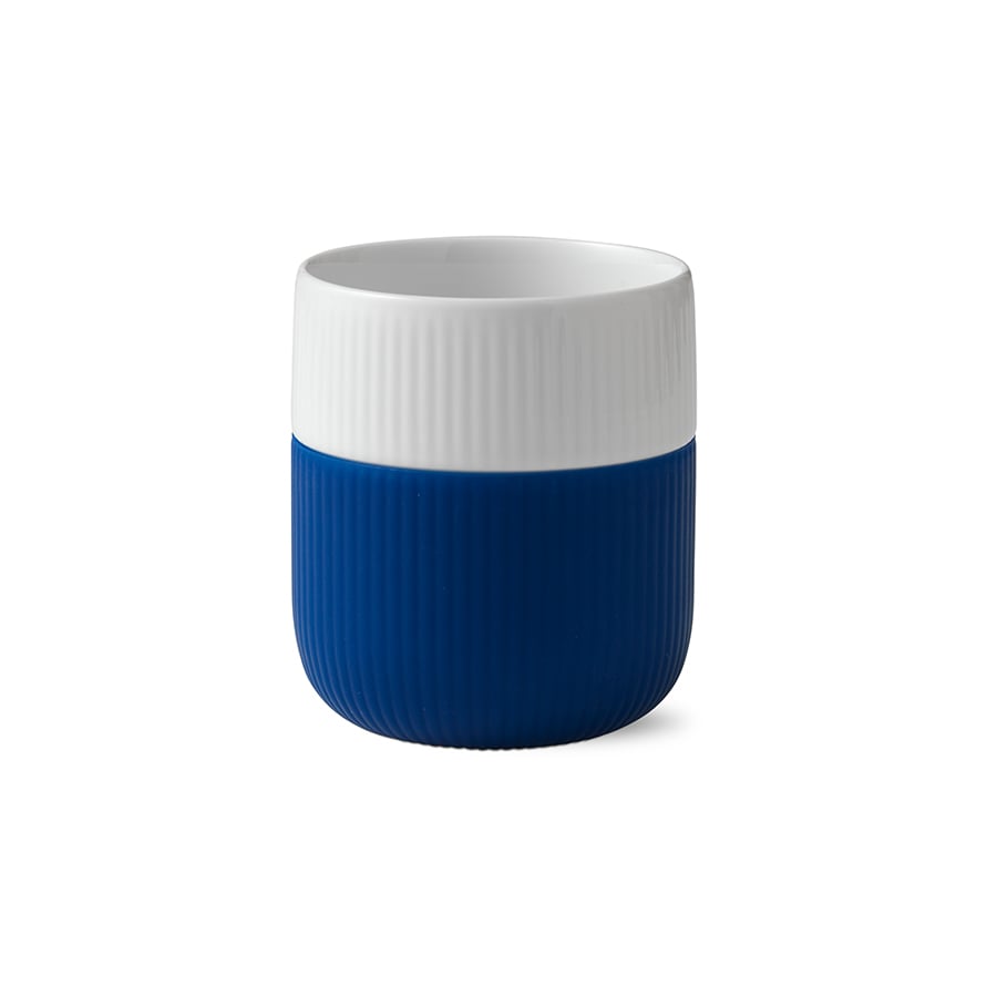 Royal Copenhagen Riflet Contrast Krus 33cl Megablå