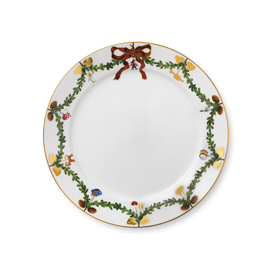 Royal Copenhagen Stjerne Riflet Jul Tallerken 27cm