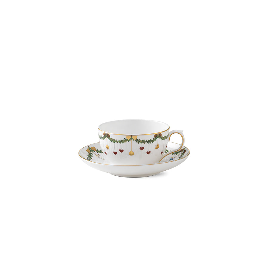 Royal Copenhagen Stjerne Riflet Jul Tekopp og Skål 32cl