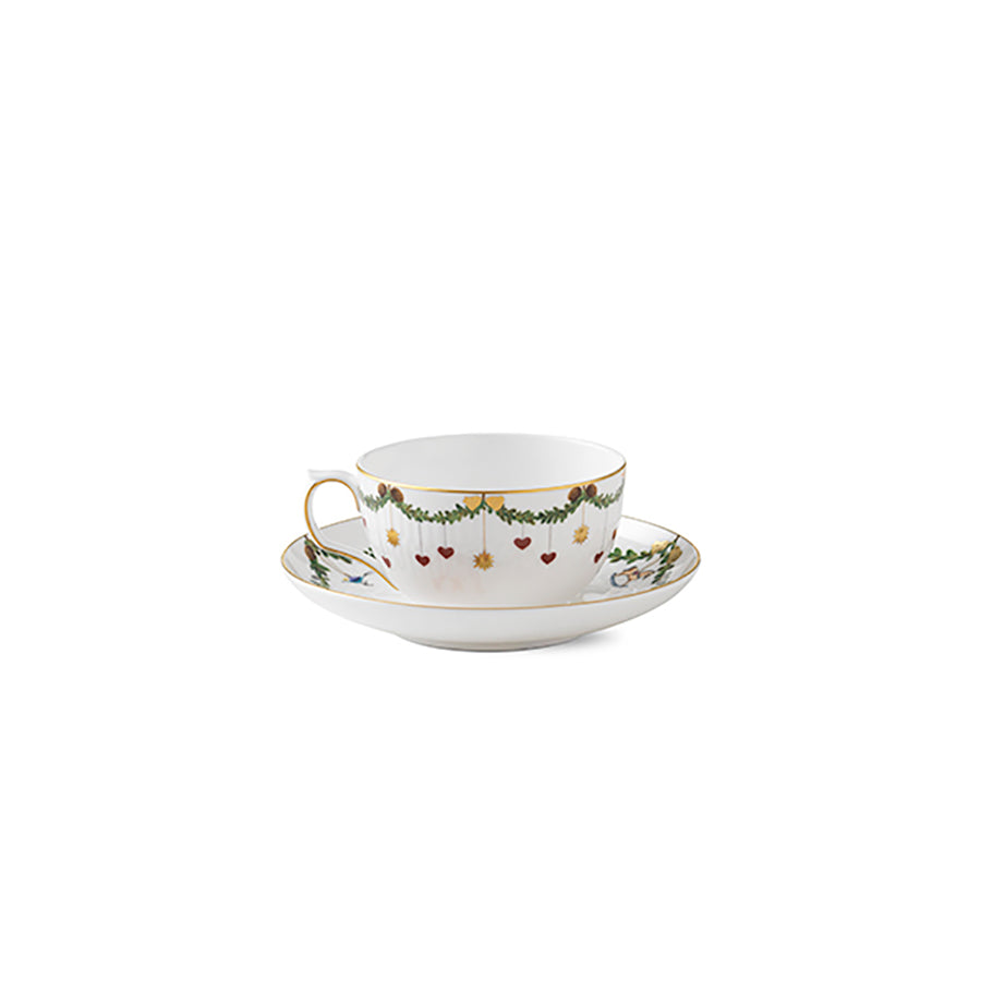 Royal Copenhagen Stjerne Riflet Jul Tekopp og Skål 32cl