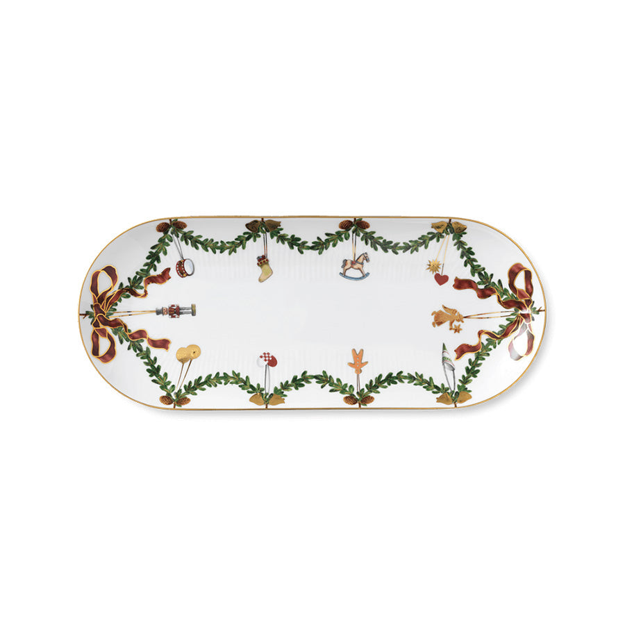 Royal Copenhagen Stjerne Riflet Jul Fat 39cm Oval