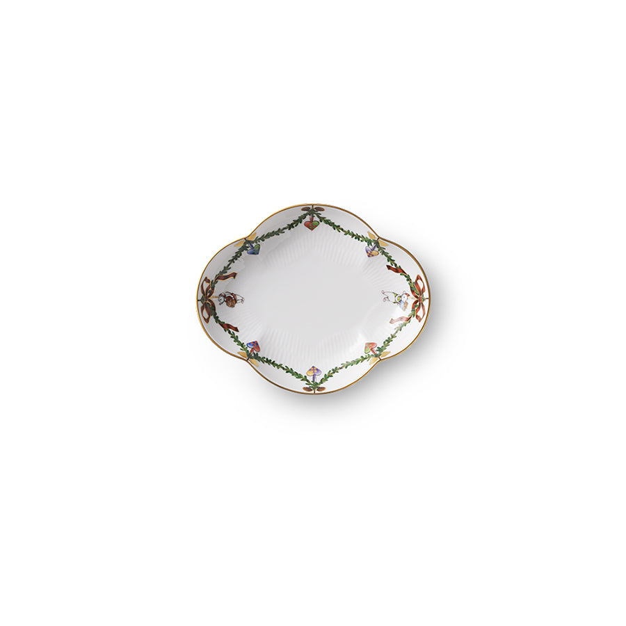 Royal Copenhagen Stjerne Riflet Serveringsfat 17,5cm