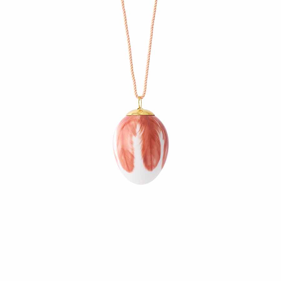 Royal Copenhagen Vårkolleksjon 2025 Egg Store Rødstjertfjær 6cm