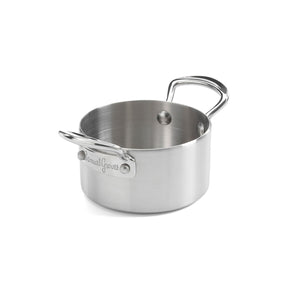 Samuel Groves minigryte i rustfritt stål, 9 cm, perfekt for porsjonsservering av sauser og småretter.