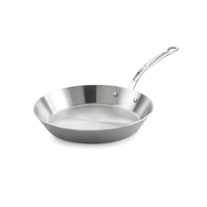 Samuel Groves 26 cm stekepanne i rustfritt stål, perfekt for matlaging med høy varme.