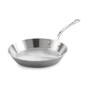 Samuel Groves stekepanne i rustfritt stål på 30 cm med en blank overflate og ergonomisk håndtak, ideell for profesjonell matlaging.