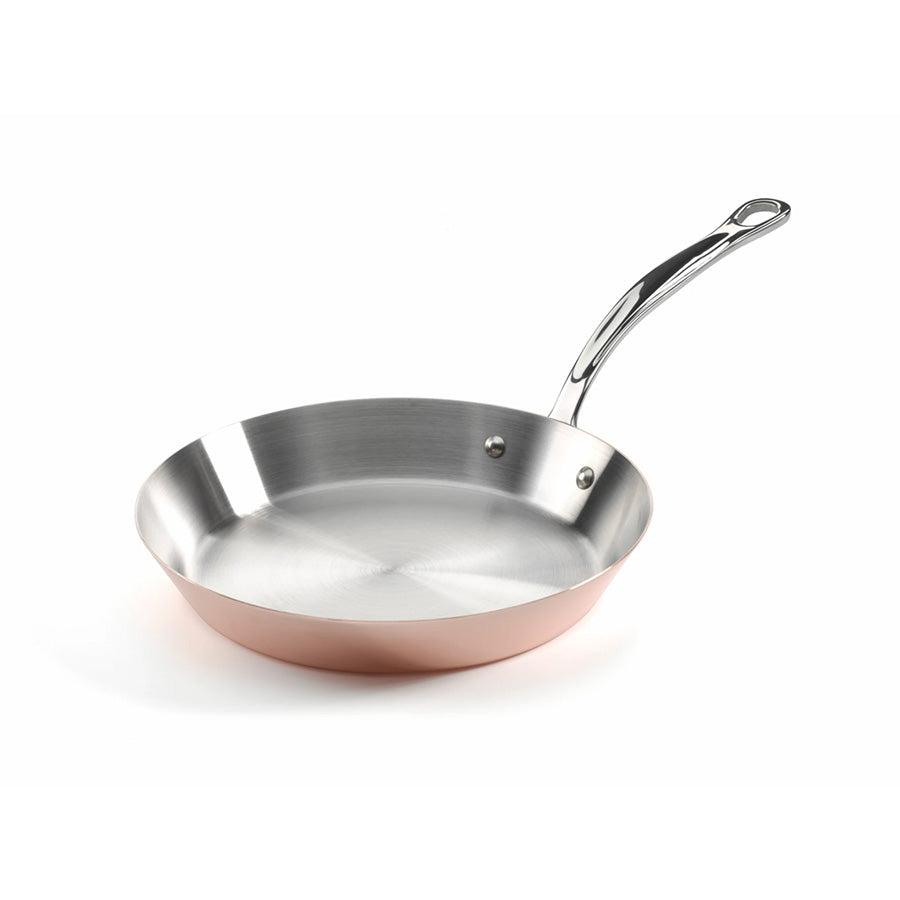 Samuel Groves Stekepanne Kobber 26cm – 4-lags kobber/aluminium stekepanne med blank rustfri innside og metallhåndtak
