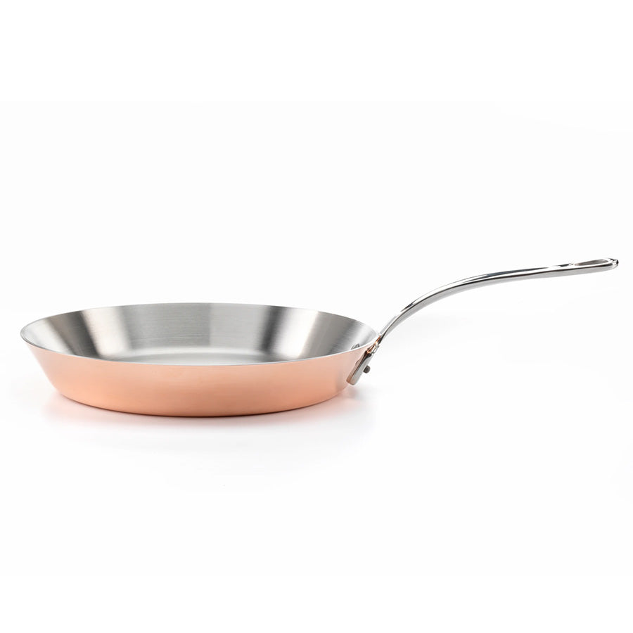 Samuel Groves Stekepanne Kobber 26cm – helhetsbilde av kobberbelagt utside og rustfri stekebunn
