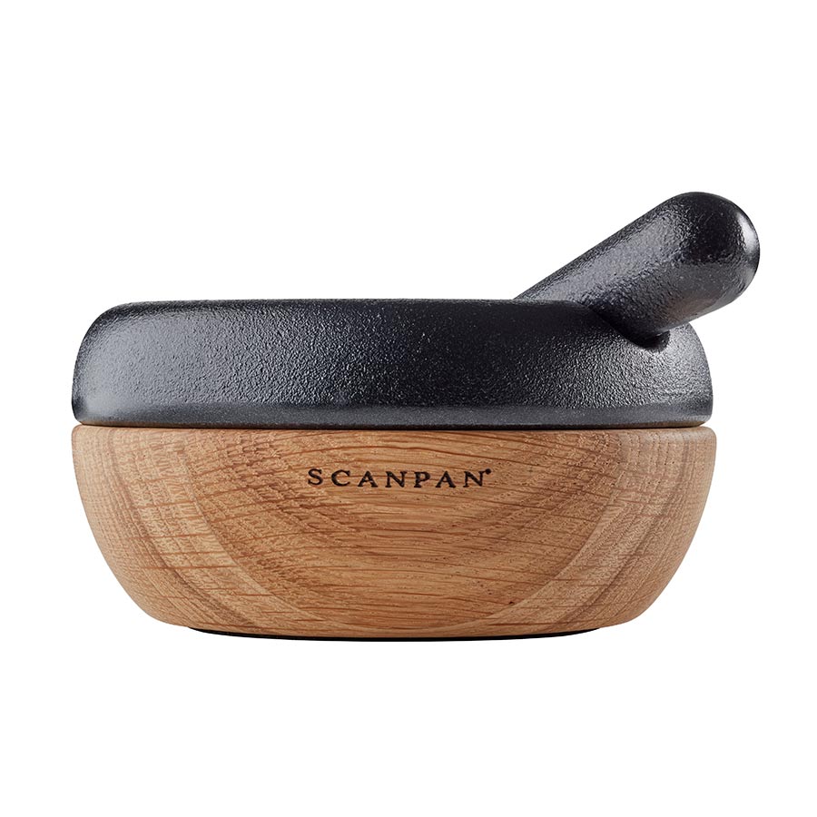 Scanpan Maitre D' Morter med Støter 10cm Støpejern Eik