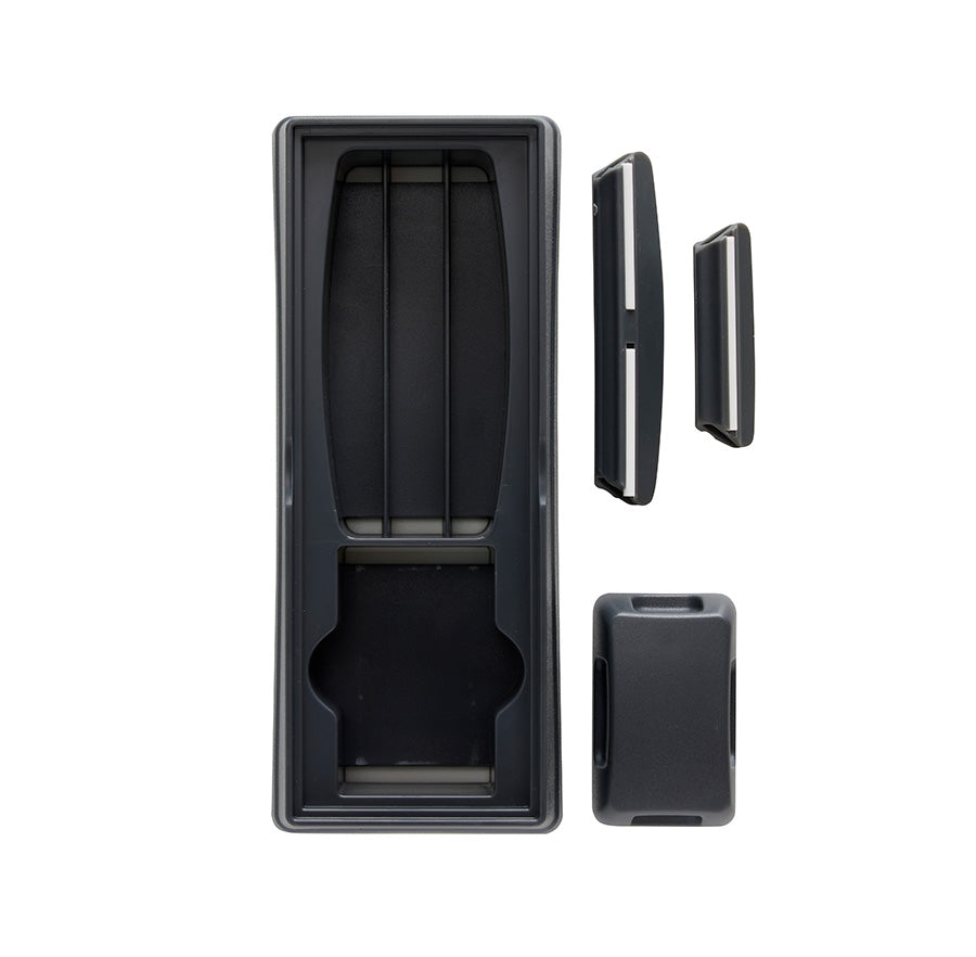 Scanpan holder slipestein - praktisk og organisert design med plass til slipesteiner, holder dem stødig under bruk.