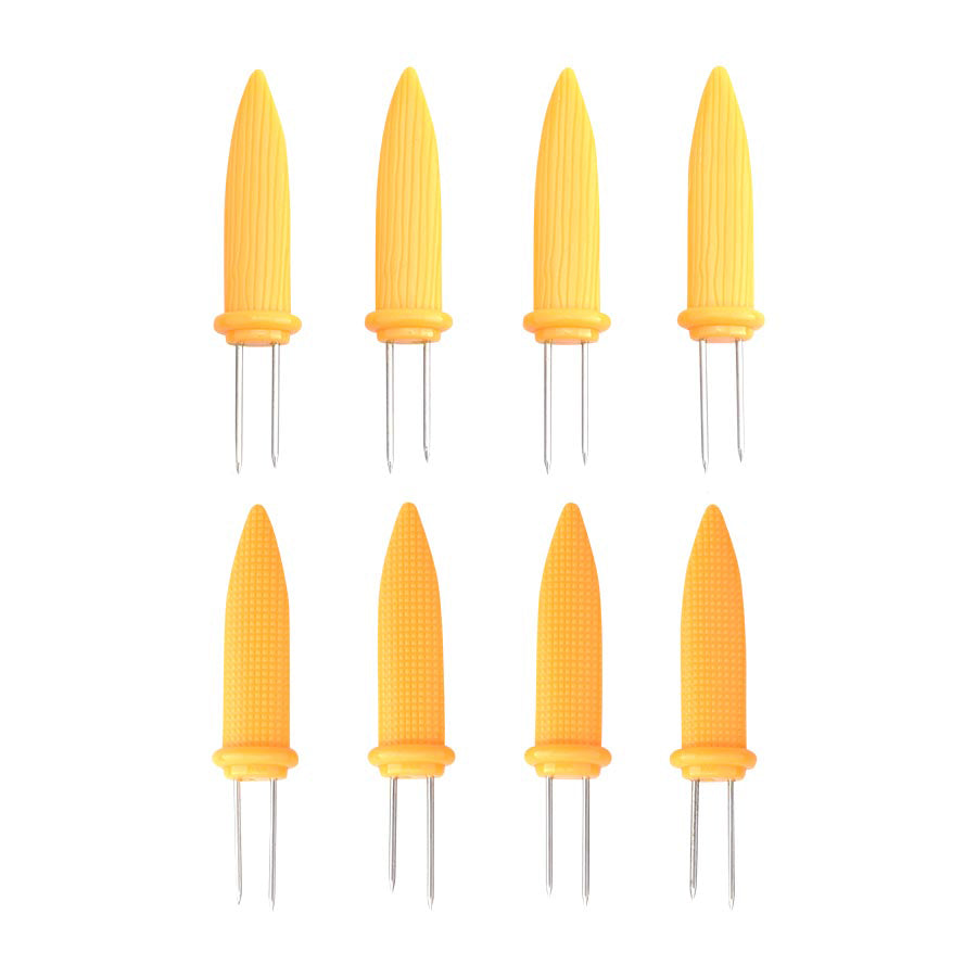 Seasons BBQ Maisholder Rustfritt Stål m/Plasthåndtak 8pk