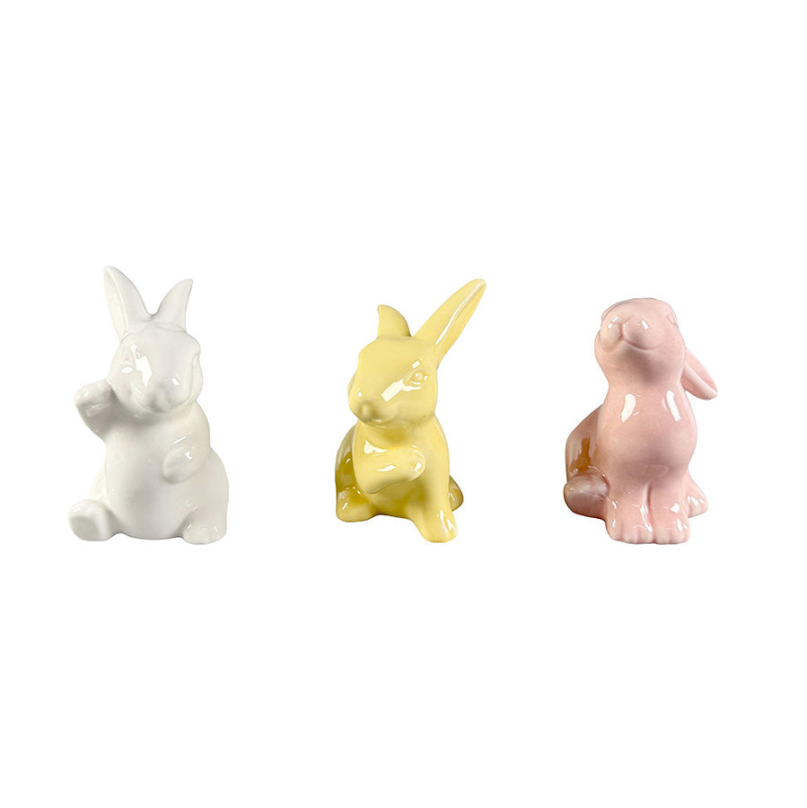 Seasons Easter Collection Harer 8cm Rosa, Grønn, Gul 3pk