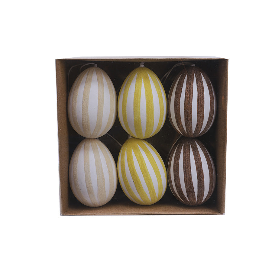 Seasons Easter Collection Hengepynt 6pk Rosa,Gul,Brun