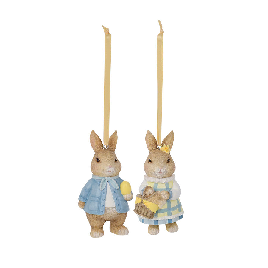 Seasons Easter Collection Påskeharer Oppheng 2pk