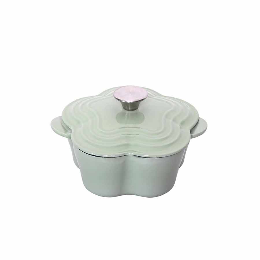Seasons Easter Collection Støpejernsgryte Blomst 1,9L 30cm Grønn
