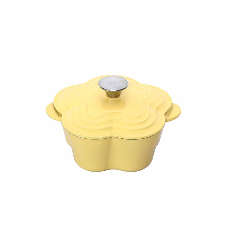 Seasons Easter Collection Støpejernsgryte Blomst 1.9L 30cm Gul