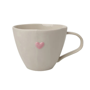 Seasons Love Collection Krus m/Rosa Hjerte 25cl, sjarmerende krus med rosa hjerte i relieff.