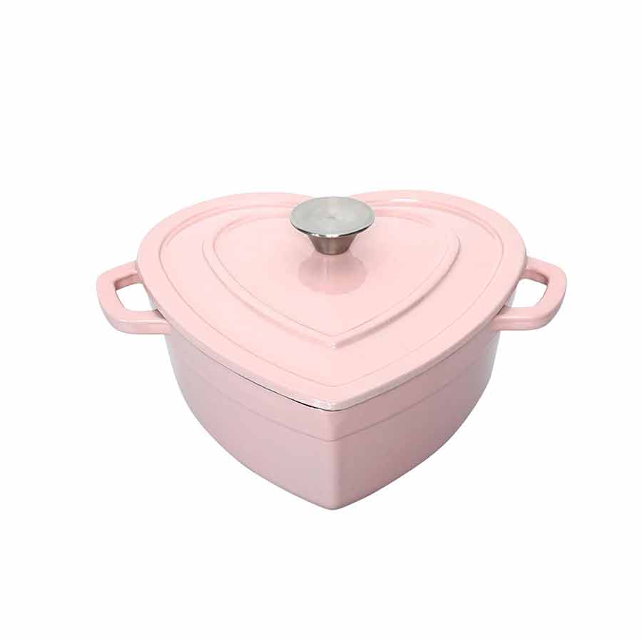 Seasons Love Collection Støpejernsgryte Hjerte Rosa 2,8L 23cm