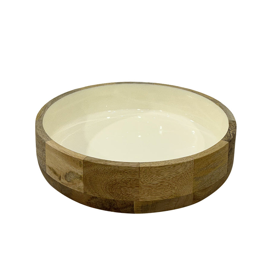 Seasons Summer Collection Salatbolle Lyst Tre m/Hvit Emalje 25cm