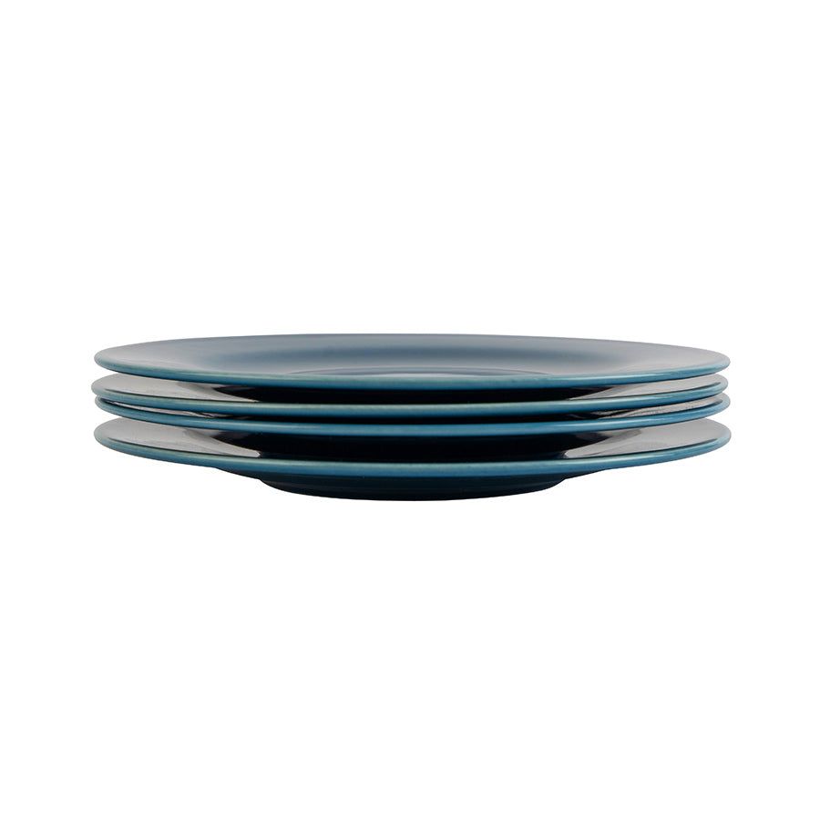 Porsgrunds Porselænsfabrik Sense Teal Tallerken 22 cm 4pk