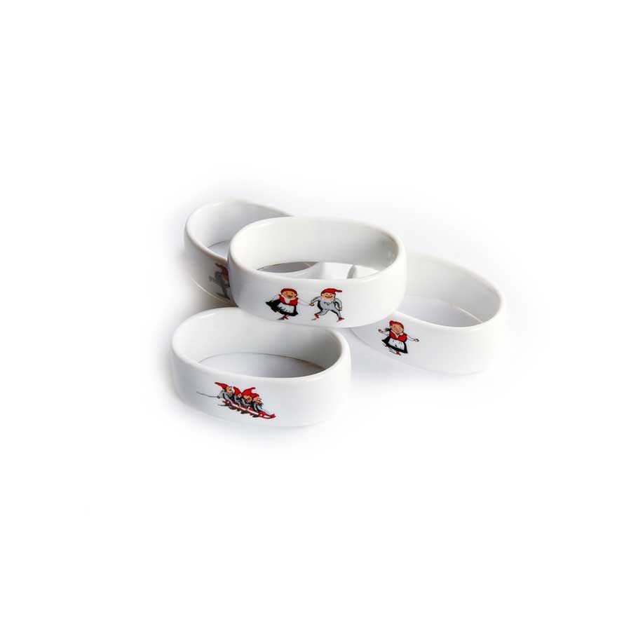 Porsgrunds Porselænsfabrik Nisse Serviett Ring 4pk