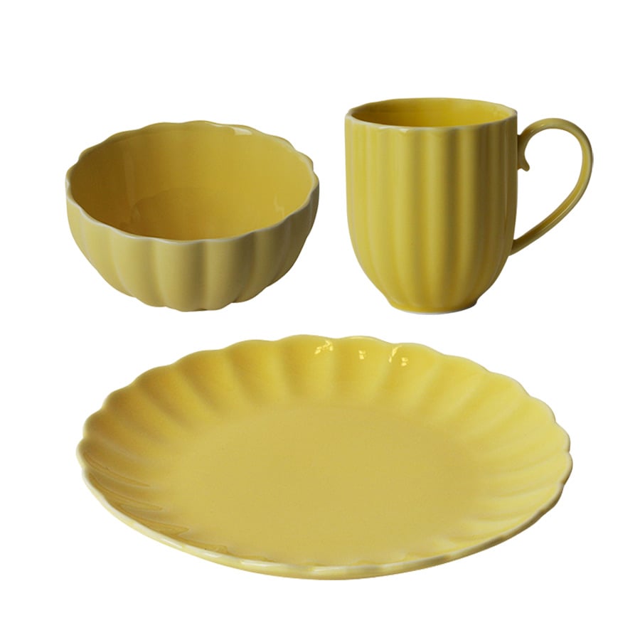 Servisepakke Lilly 4pk Gul