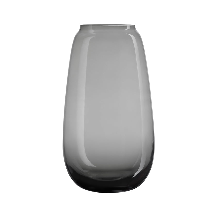 Hadeland Glassverk Siccori Vase 26cm Røkgrå