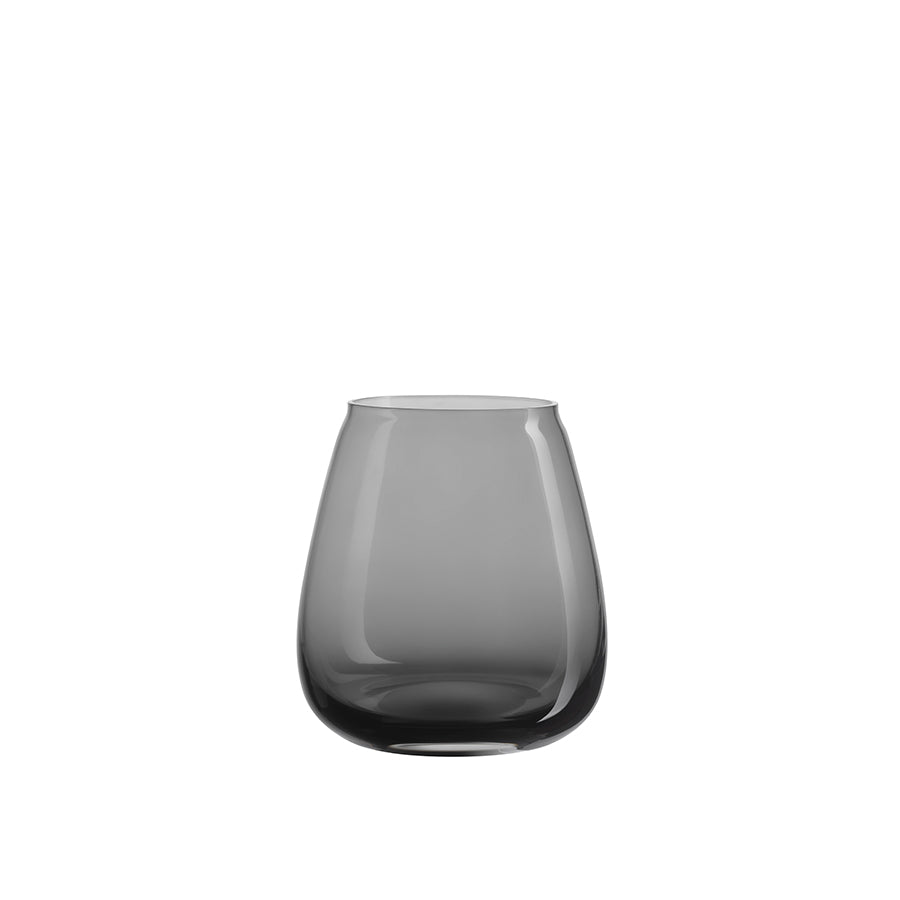 Hadeland Glassverk Siccori Vase 11cm Røkgrå