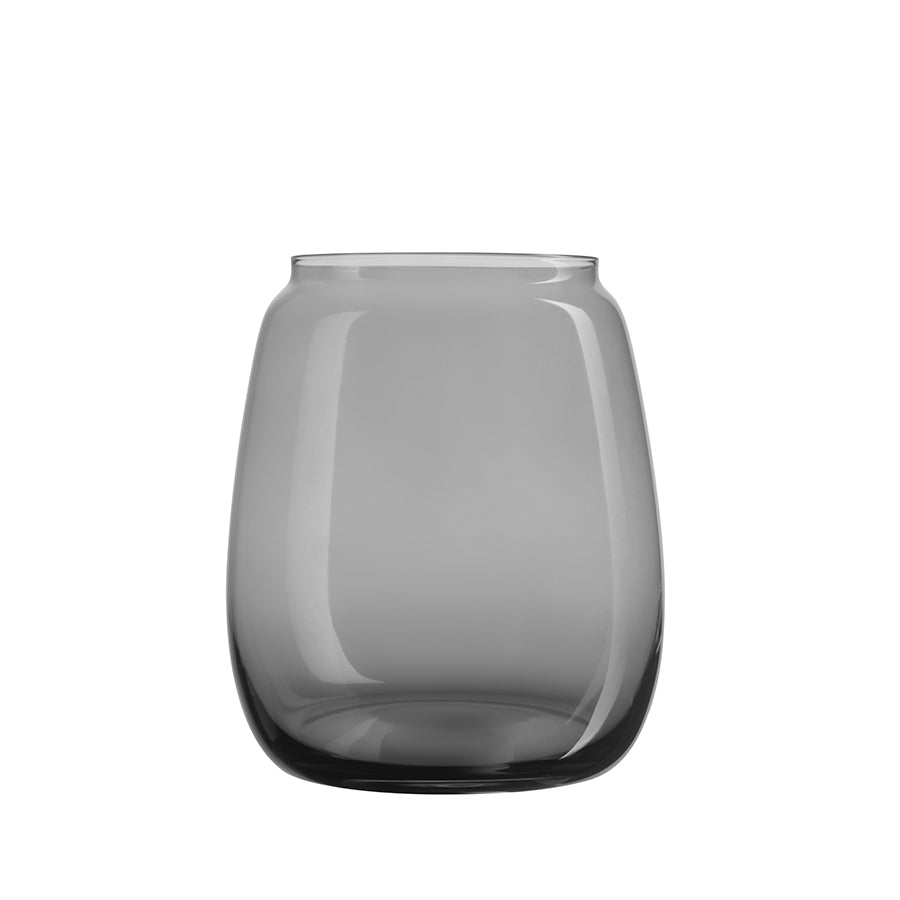 Hadeland Glassverk Siccori Vase 20cm Røkgrå