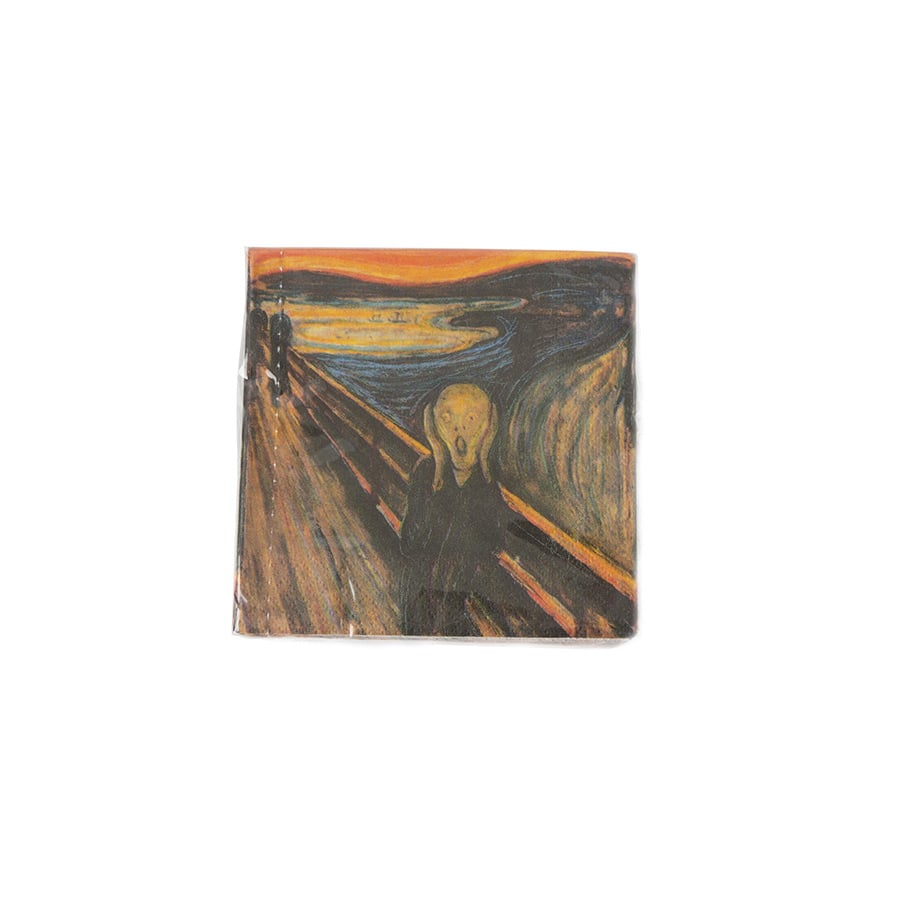 Porsgrunds Porselænsfabrik Munch Serviett Skrik 12X12cm
