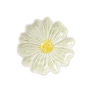 Seasons Spring Collection blomsterformet tallerken 21cm Grønn med lys grønn og gul farge, perfekt for vårinspirert borddekkingen.