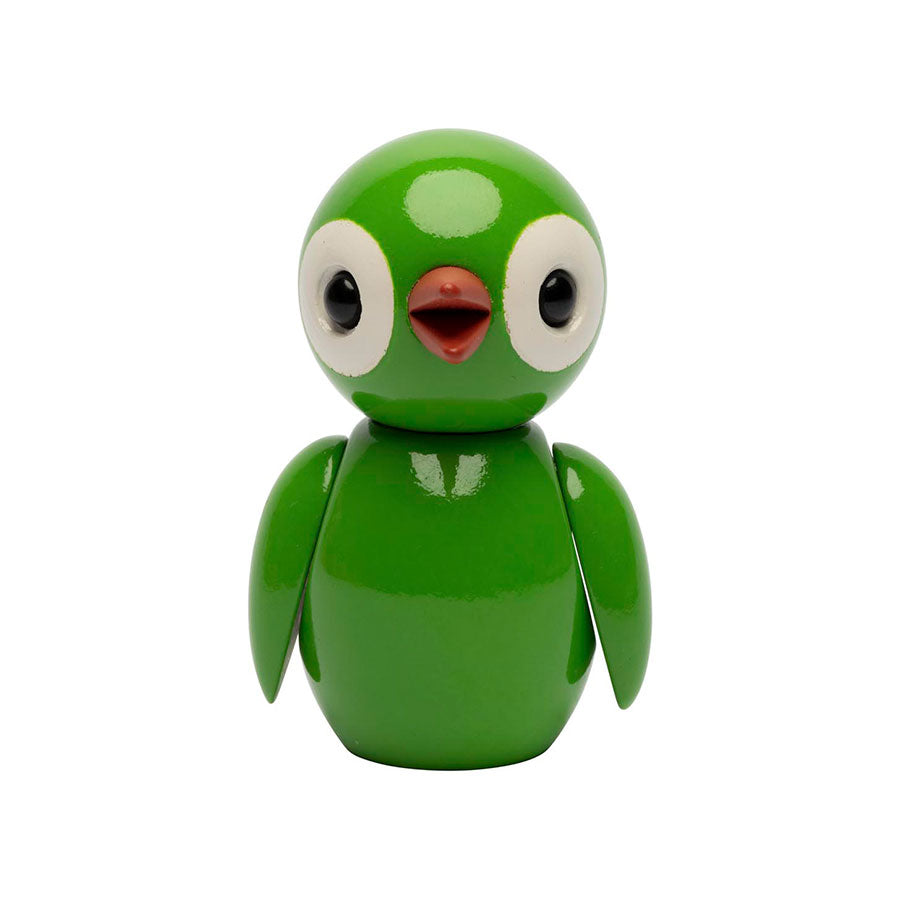 Spring Copenhagen Wooden Figures Grateful Green Fuglefigur i Tre