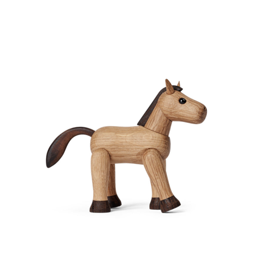 SPRING COPENHAGEN Spring Copenhagen Wooden Figures Comet – trefigur av en løpende hest sett fra siden, skandinavisk design (Comet)